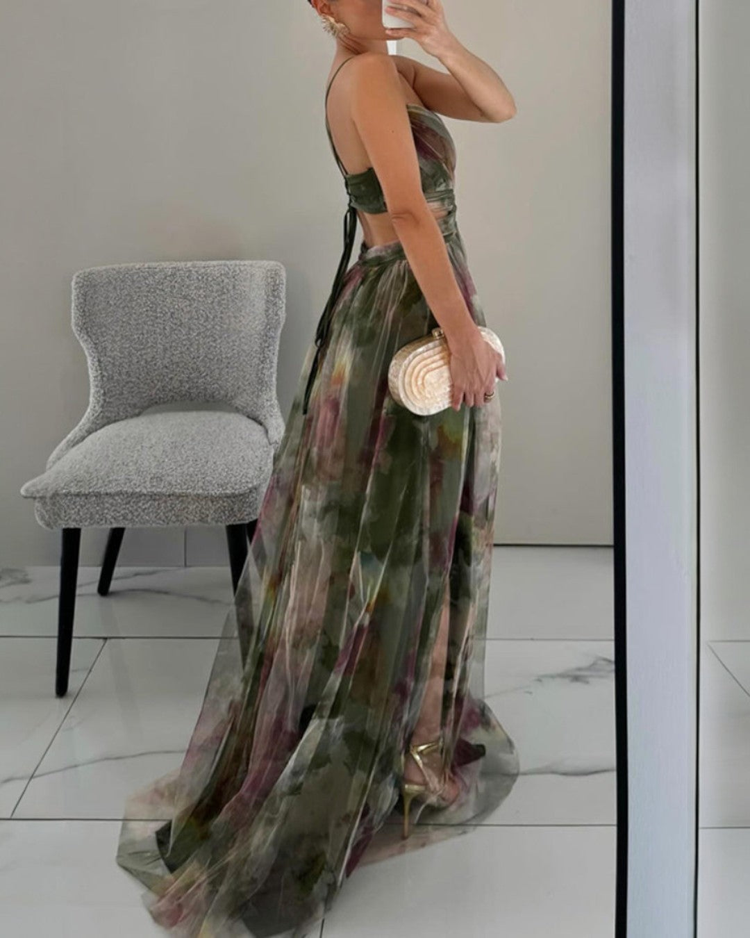 Aurora™ — Vestido Largo Floral Elegante
