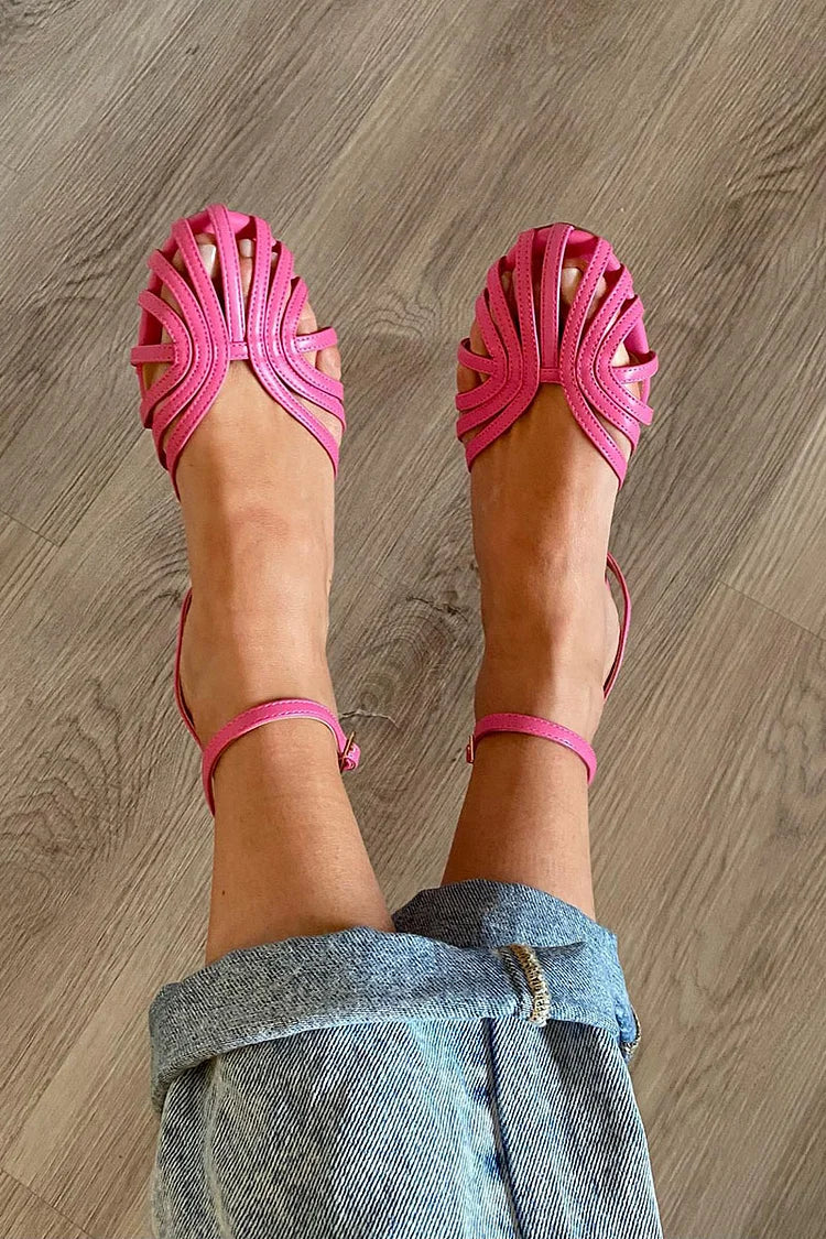 Joyela™ | Sandalias Doradas con Tira al Tobillo