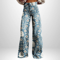 Viola — Pantalón boho estampado artístico