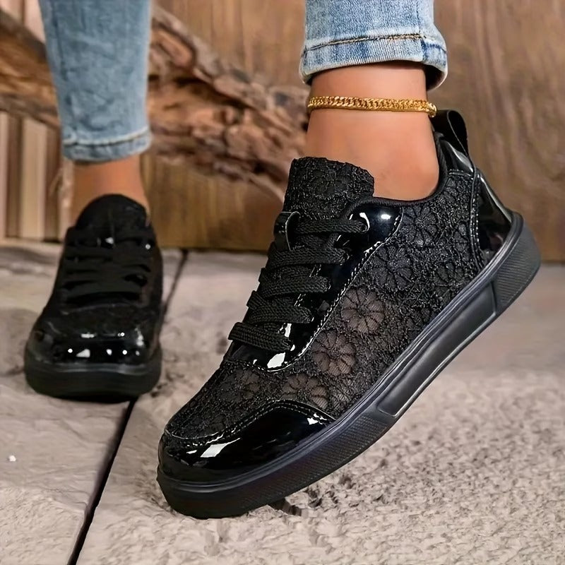 Estela | Zapatillas de Encaje Floral