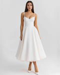 Selene | Vestido Midi Tul con Escote Corazón