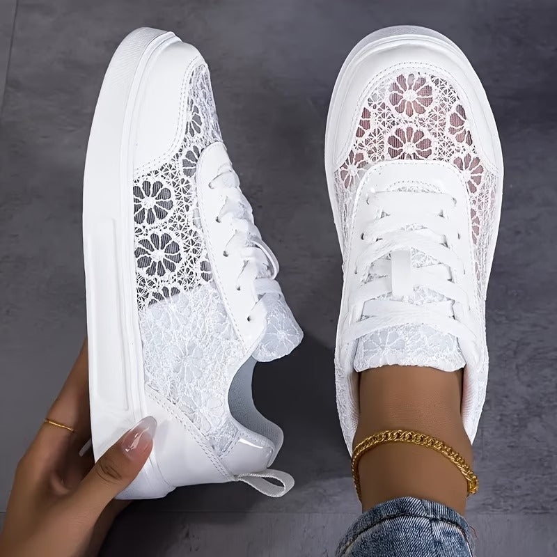Estela | Zapatillas de Encaje Floral
