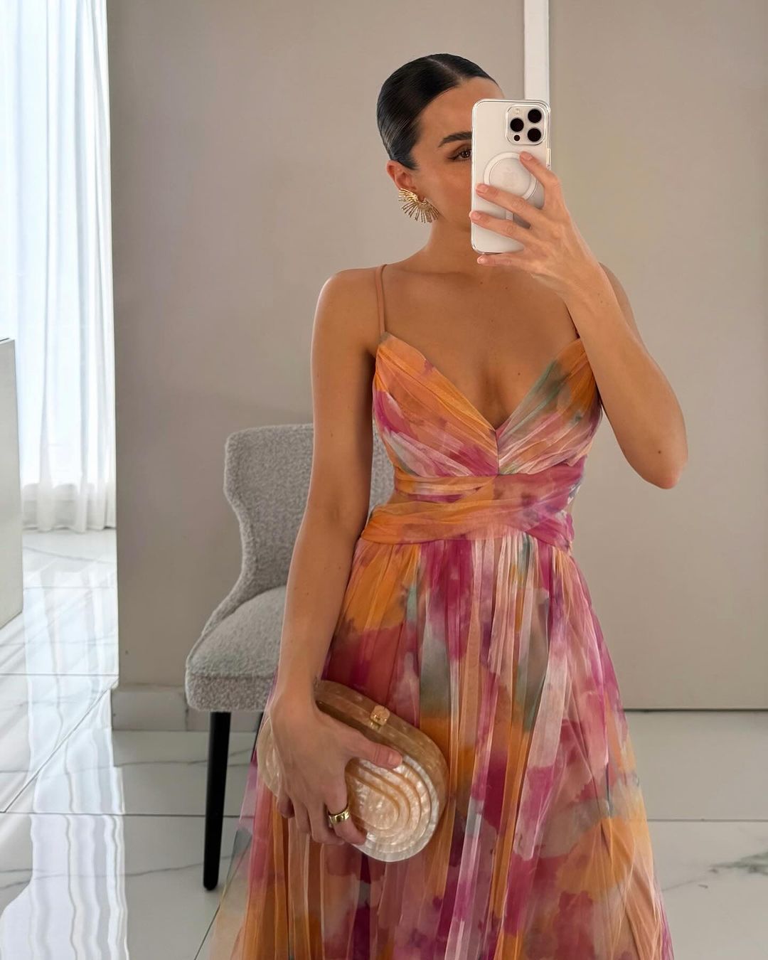 Aurora™ — Vestido Largo Floral Elegante