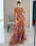 Aurora™ — Vestido Largo Floral Elegante