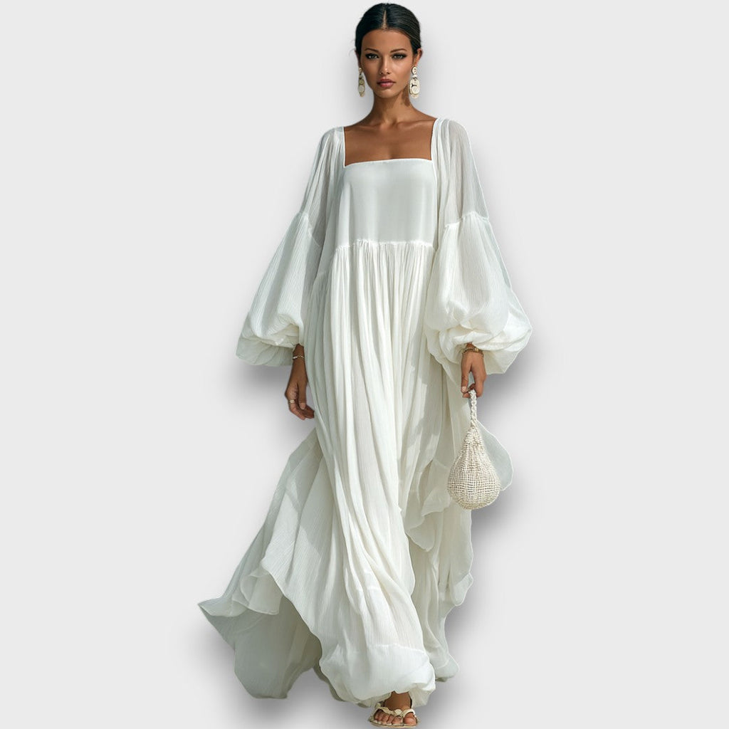 Beatrice — Vestido Largo Drapeado