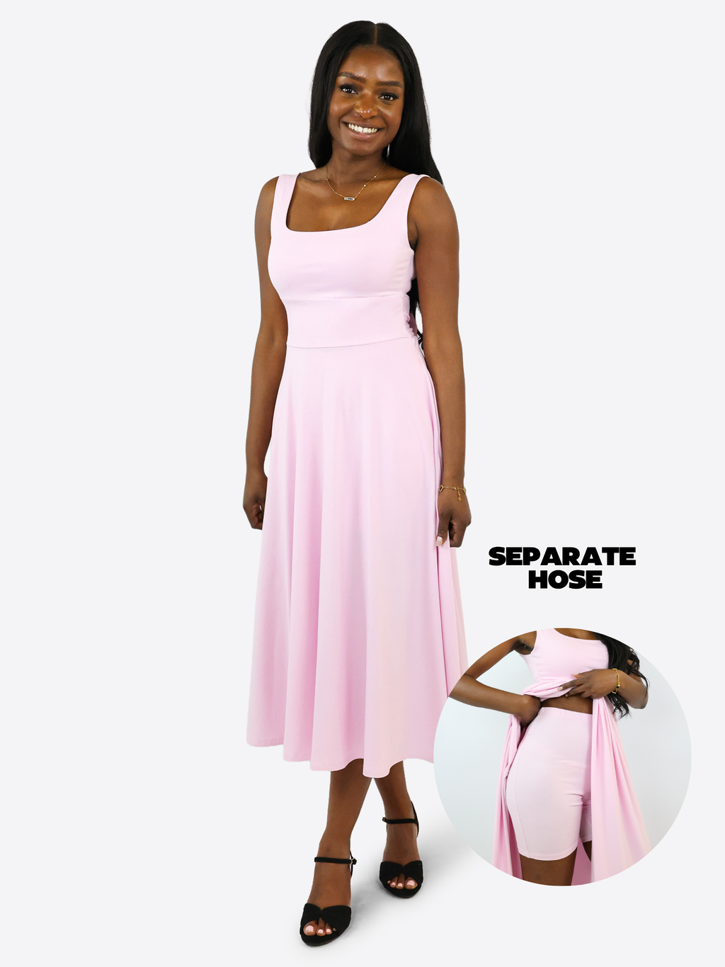 Vestido Midi Falda Pantalón Anny - Verde Oliva