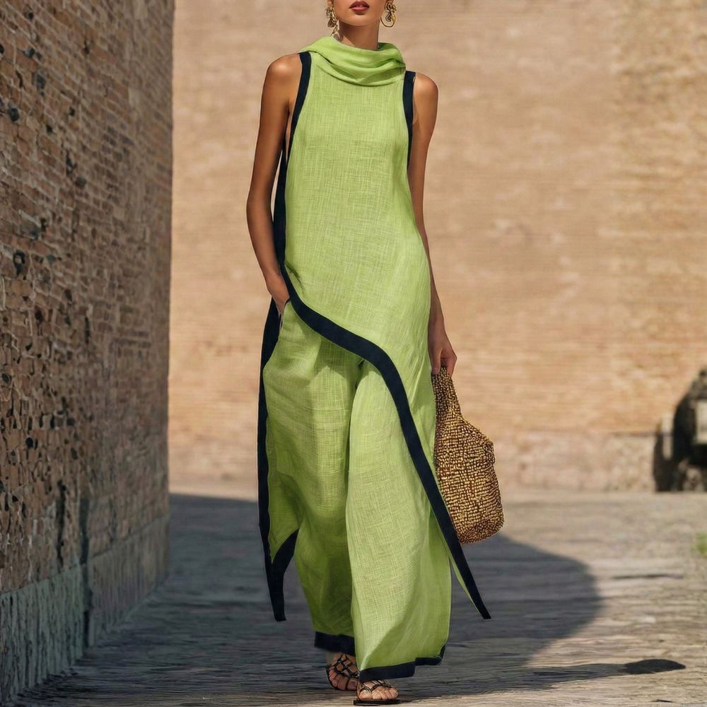 Leonora | Conjunto Lino Bicolor