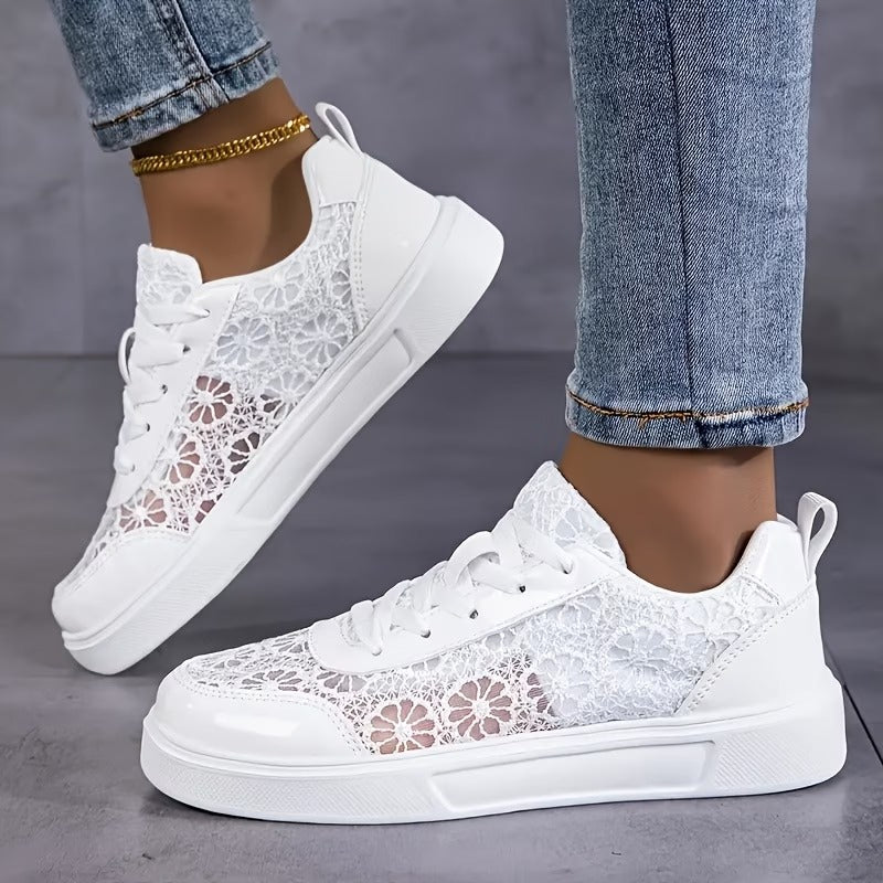 Estela | Zapatillas de Encaje Floral