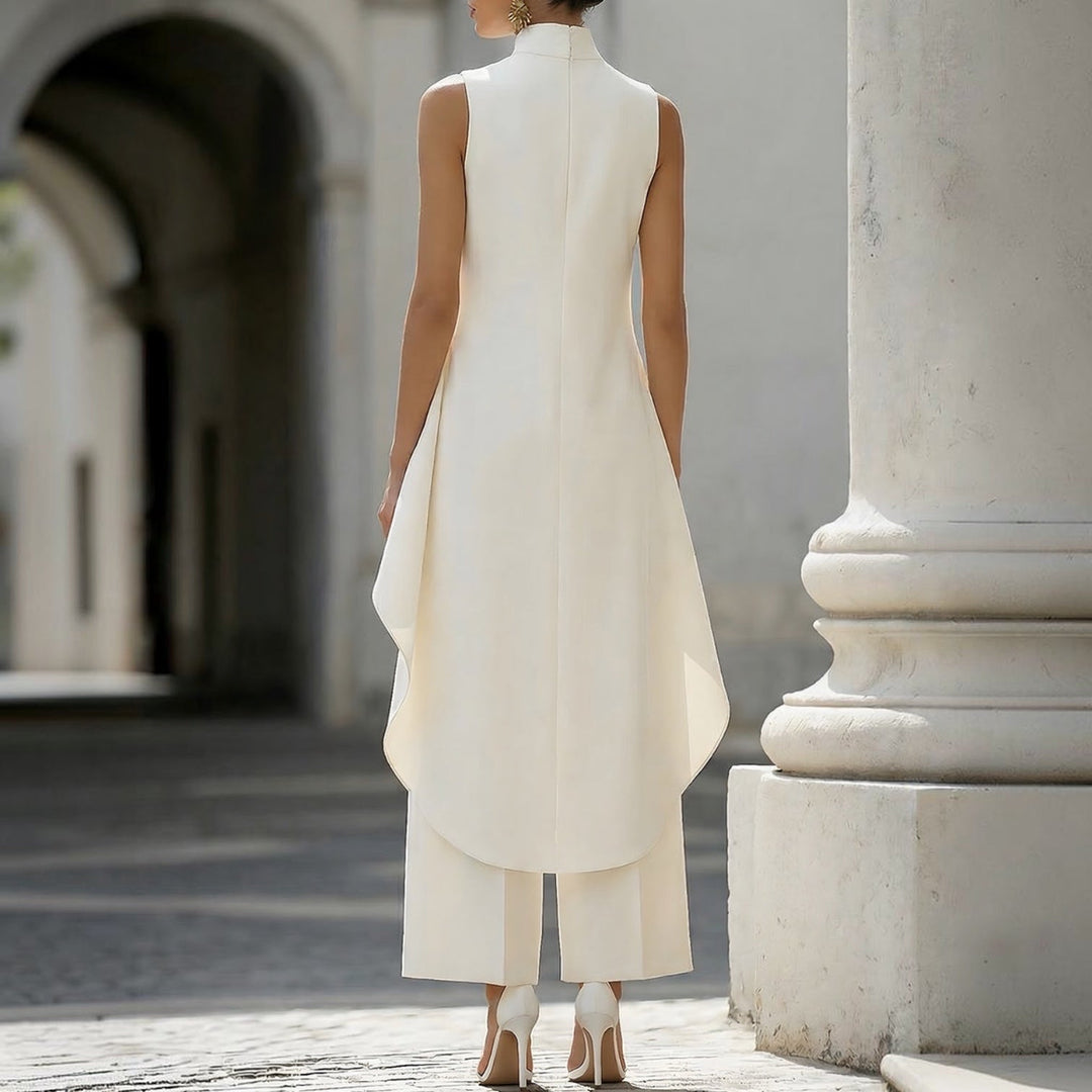 Valentina | Mono Elegante con Top y Cuello Alto