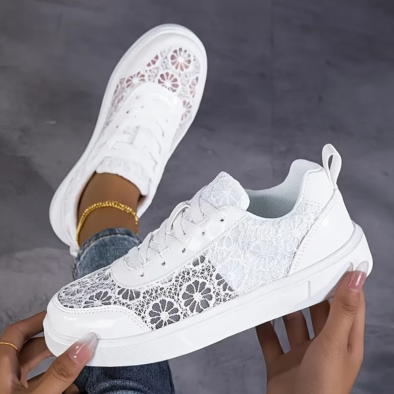 Estela | Zapatillas de Encaje Floral