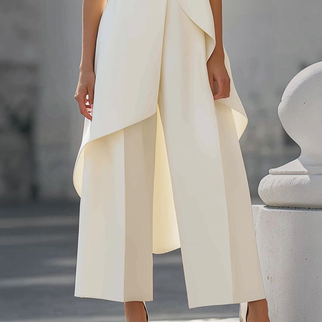 Valentina | Mono Elegante con Top y Cuello Alto