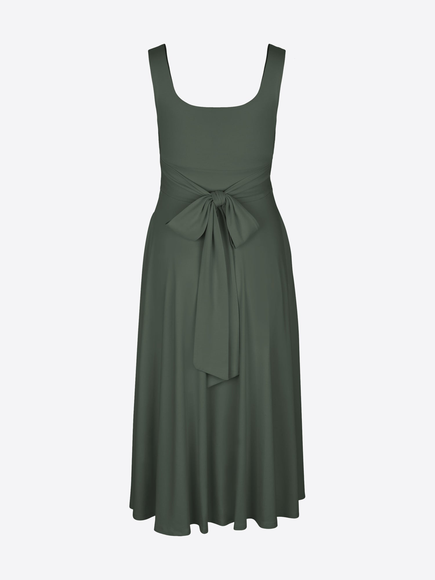Vestido Midi Falda Pantalón Anny - Verde Oliva