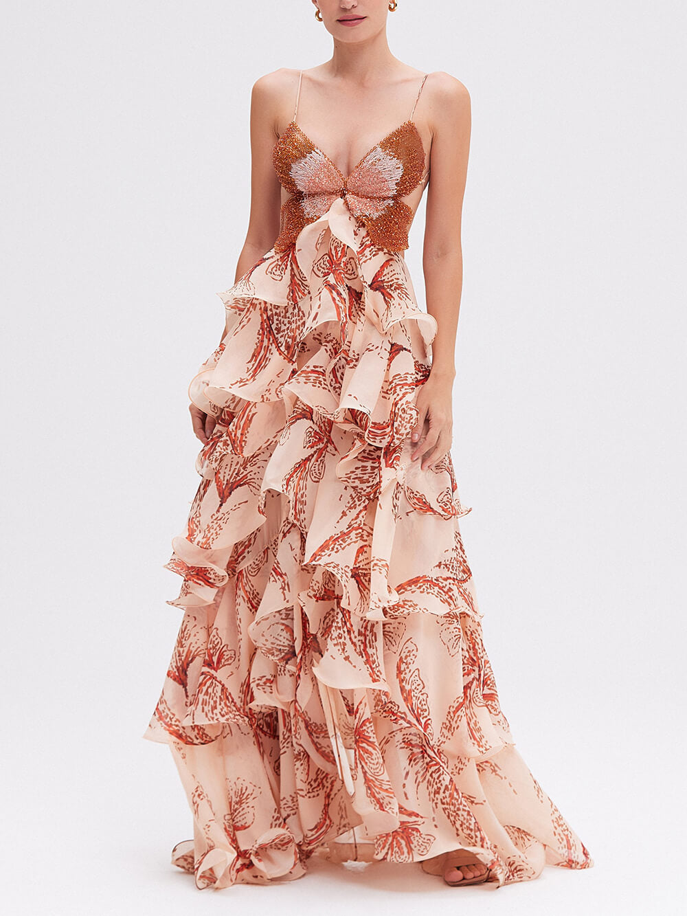 Fiammetta™ | Vestido Maxi Mariposa Signature