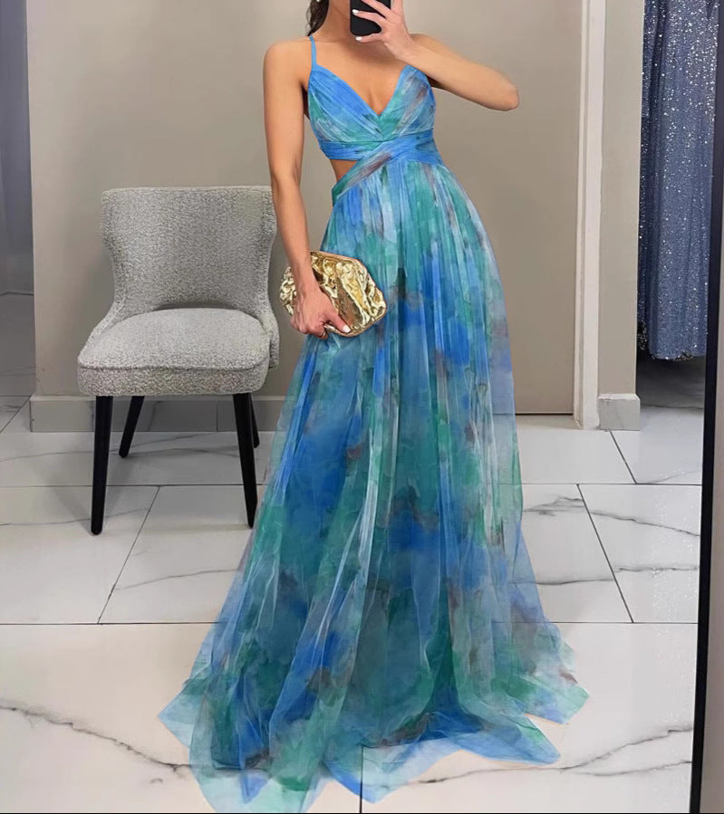 Aurora™ — Vestido Largo Floral Elegante