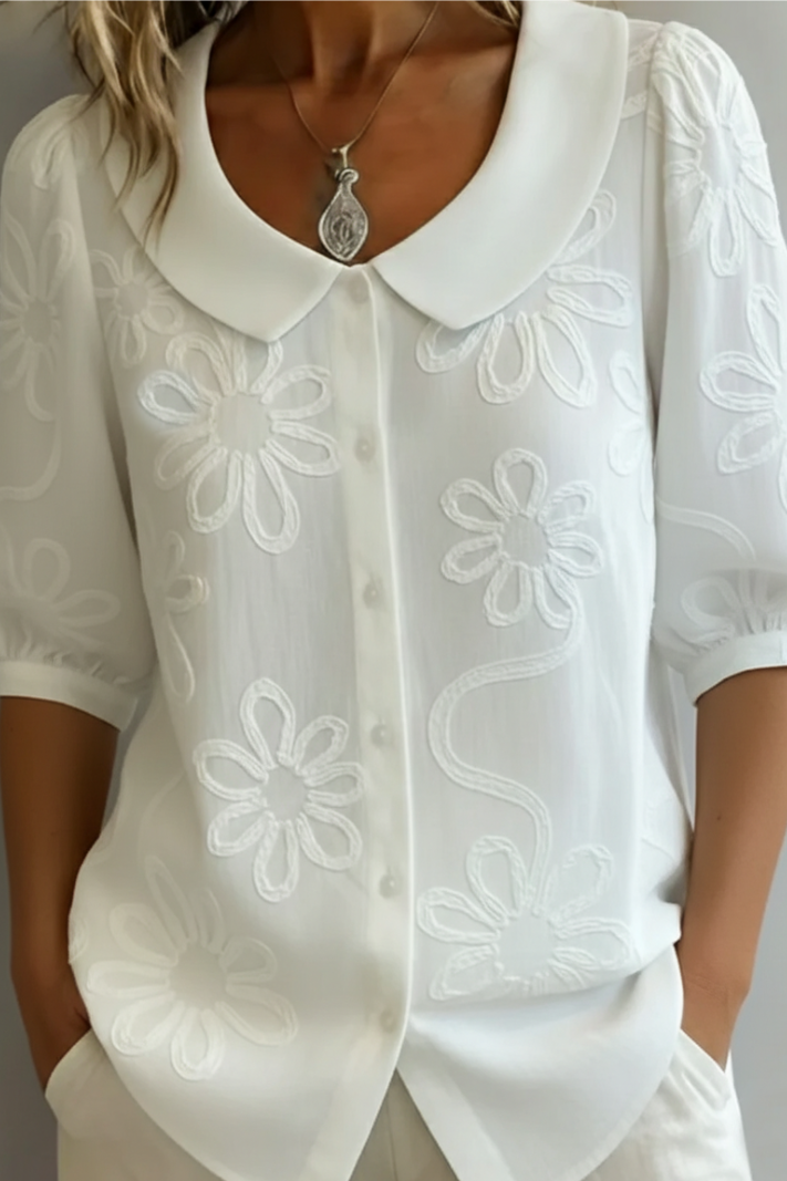 Fiora — Blusa Elegante con Estampado Floral