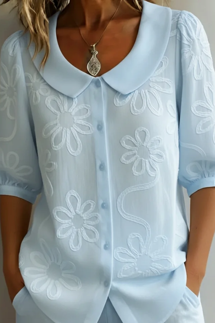 Fiora — Blusa Elegante con Estampado Floral