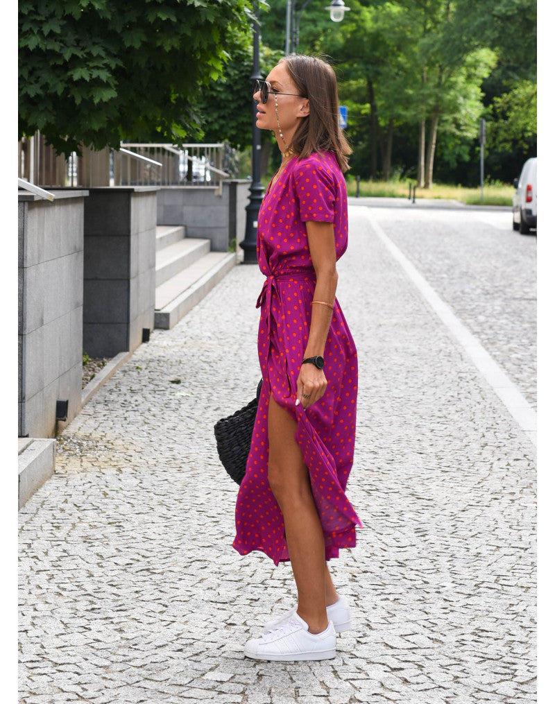 Allegra — Vestido Floral Elegante con Escote V