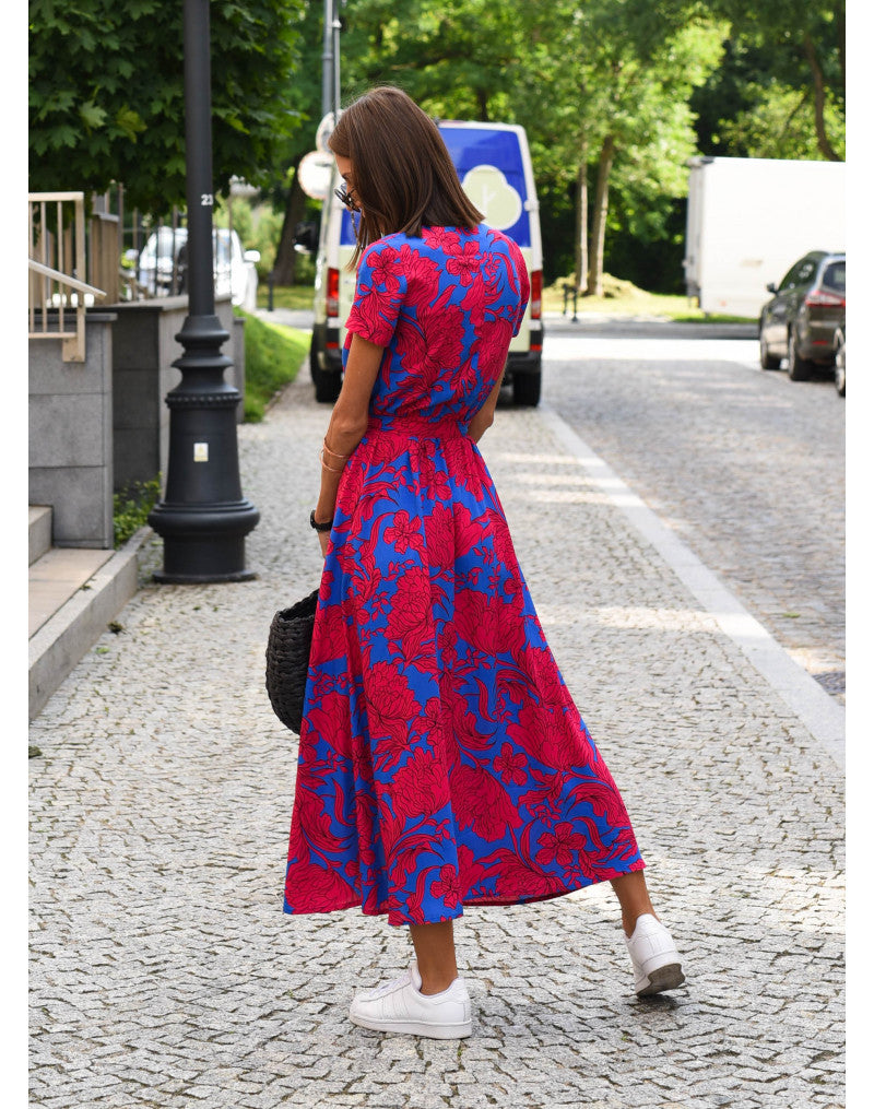 Allegra — Vestido Floral Elegante con Escote V