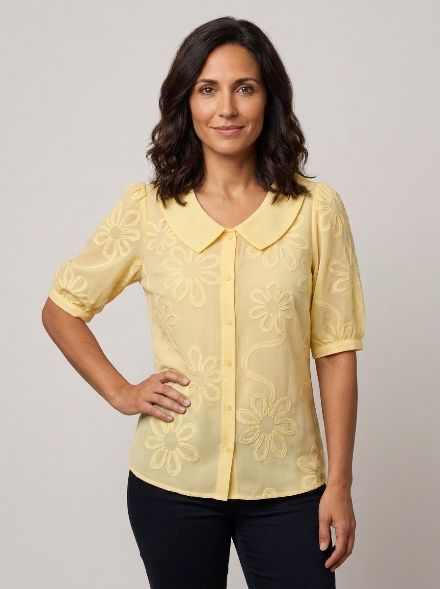 Fiora — Blusa Elegante con Estampado Floral