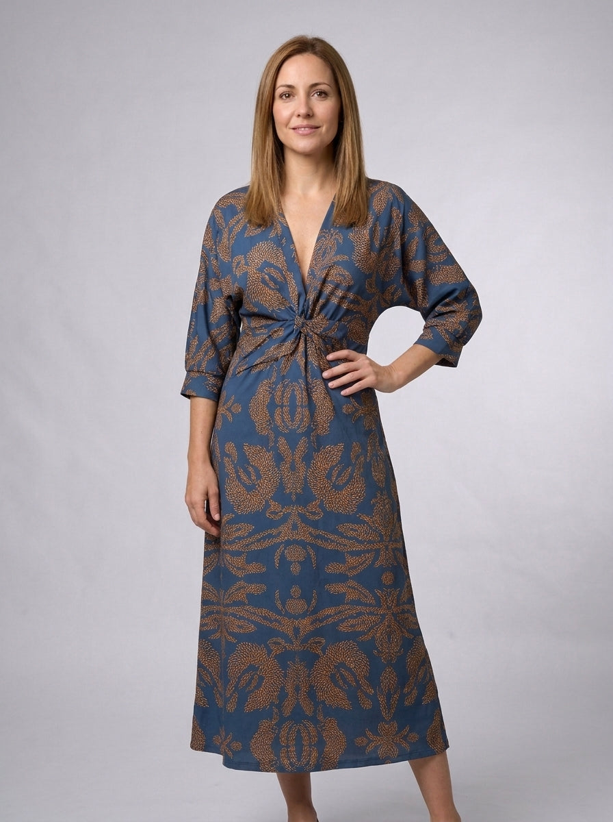 Romina™ | Vestido Elegante con Mangas Largas y Estampado Floral