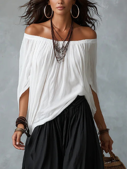 Aaliyah™ | Conjunto fluido de hombros al descubierto