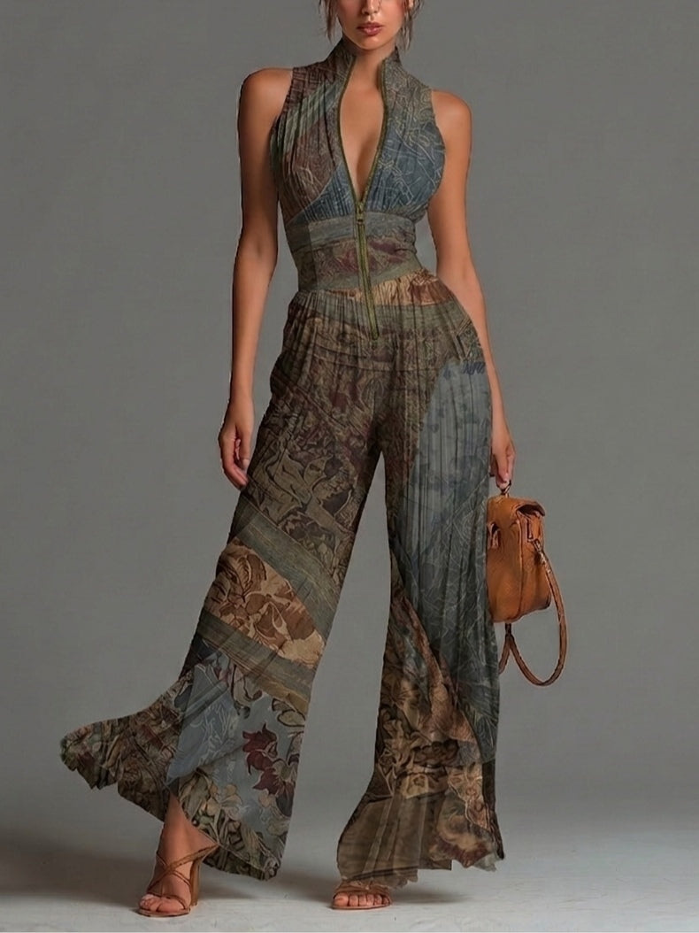 Camille™ | Mono fluido plisado con estampado bohemio