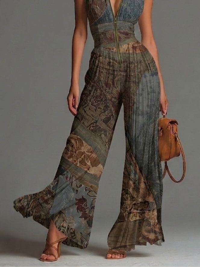 Camille™ | Mono fluido plisado con estampado bohemio
