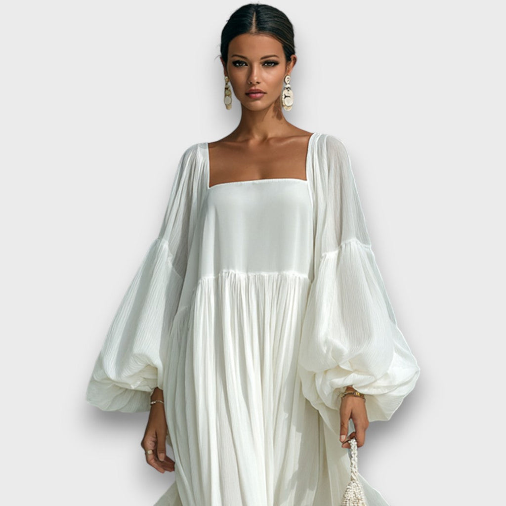 Beatrice — Vestido Largo Drapeado