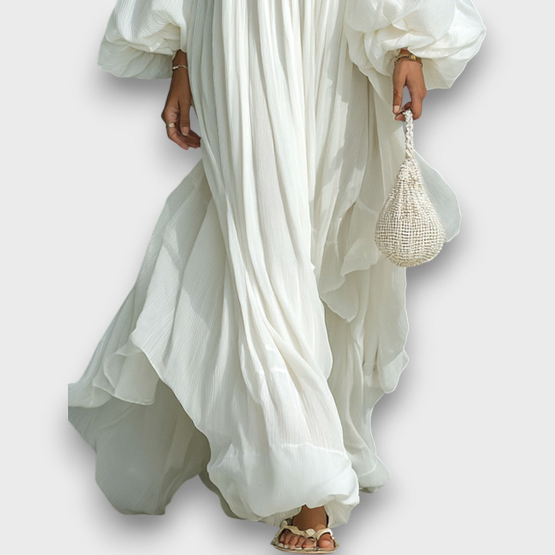Beatrice — Vestido Largo Drapeado