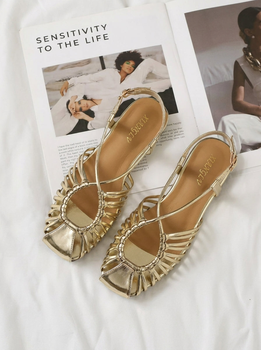 Lorena™ | Sandalias Elegantes con Detalle Central