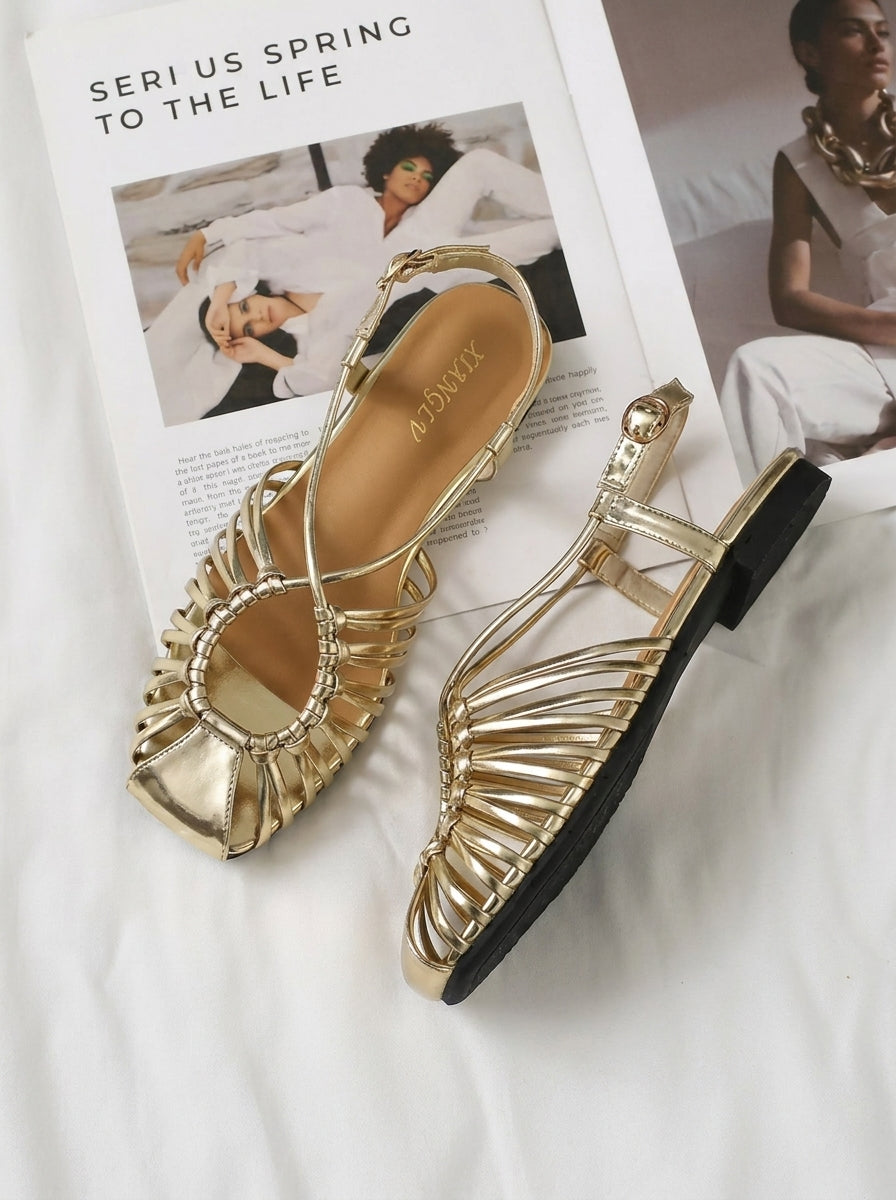 Lorena™ | Sandalias Elegantes con Detalle Central