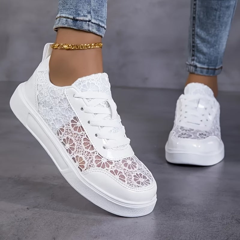 Estela | Zapatillas de Encaje Floral