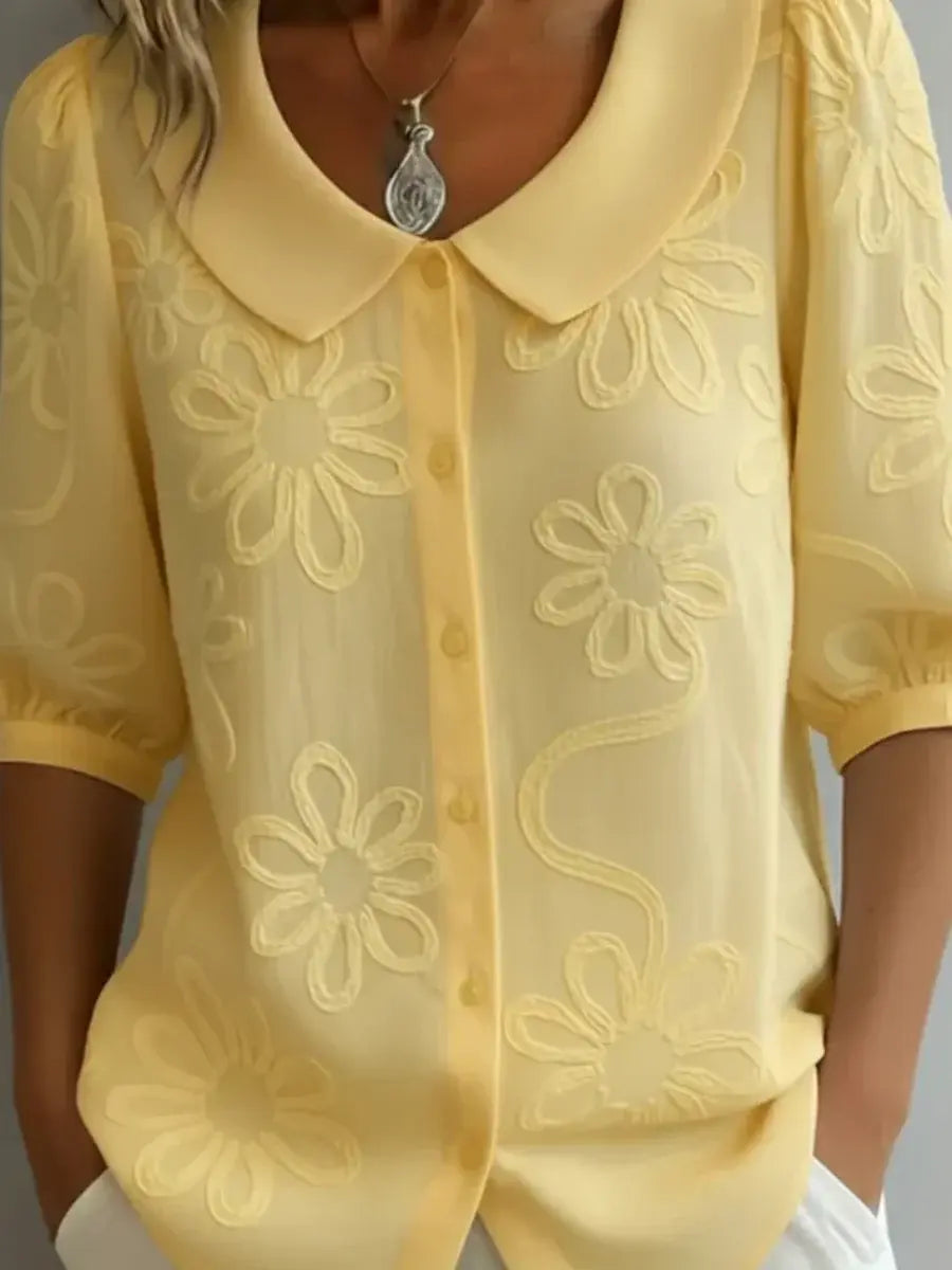 Fiora — Blusa Elegante con Estampado Floral