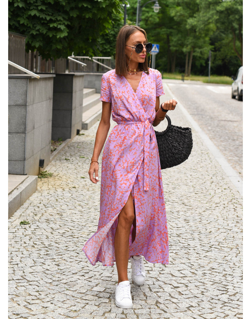 Allegra — Vestido Floral Elegante con Escote V