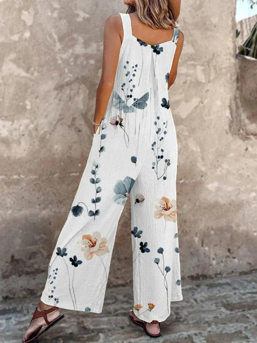 Salopette Estampada — Mono cómodo con estampado floral