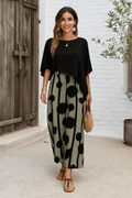 Giada™ — Conjunto Midi Estampado con Top Murciélago